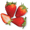 Strawberry Cream Cheese icon - bunch of strawberries